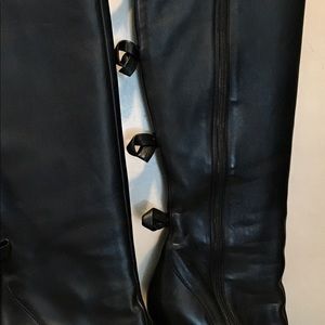Valentino Knee High Boots with calf bow detail